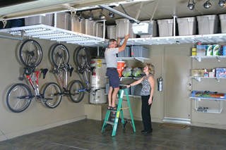 Garage roof online storage racks