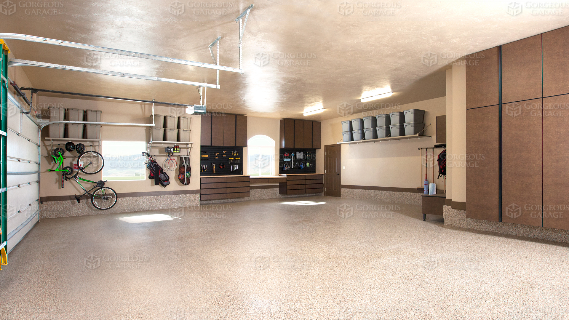 large epoxy floor